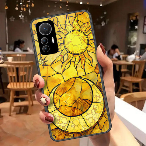 Xiaomi 12 Lite Cover - Celestial Starry Universe Series - HQ Ultra Shine Premium Infinity Glass Soft Silicon Borders Case