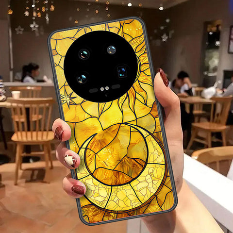 Xiaomi 14 Ultra Cover - Celestial Starry Universe Series - HQ Ultra Shine Premium Infinity Glass Soft Silicon Borders Case