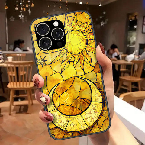IPhone 15 Pro Cover - Celestial Starry Universe Series - HQ Ultra Shine Premium Infinity Glass Soft Silicon Borders Case