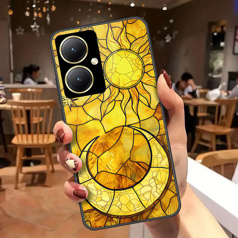Vivo Y35 Plus Cover - Celestial Starry Universe Series - HQ Ultra Shine Premium Infinity Glass Soft Silicon Borders Case