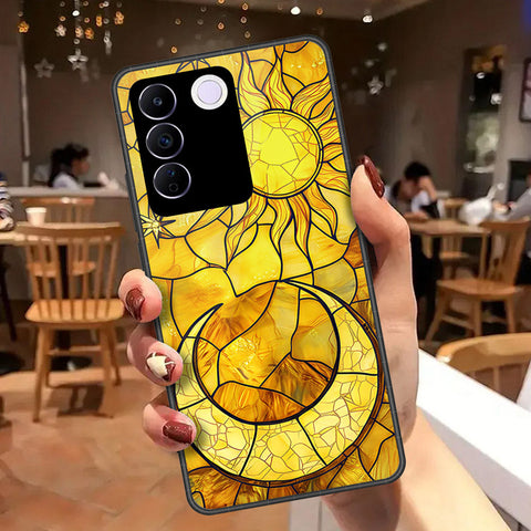 Vivo S16e Cover - Celestial Starry Universe Series - HQ Ultra Shine Premium Infinity Glass Soft Silicon Borders Case