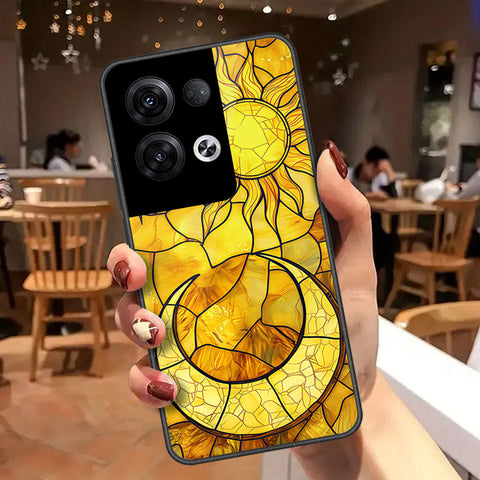 Oppo Reno 8 Pro  Cover - Celestial Starry Universe Series - HQ Ultra Shine Premium Infinity Glass Soft Silicon Borders Case