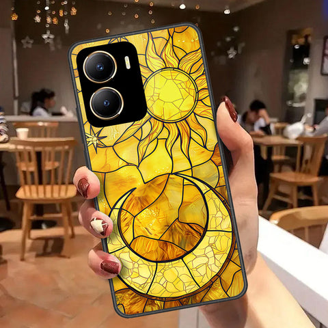 Vivo Y35m Cover - Celestial Starry Universe Series  - HQ Ultra Shine Premium Infinity Glass Soft Silicon Borders Case
