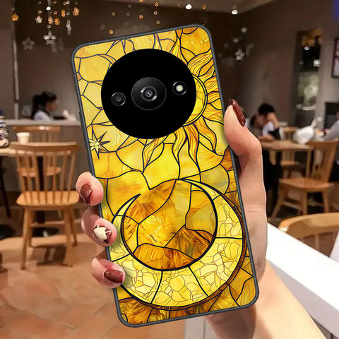 Xiaomi Redmi A3 Cover - Celestial Starry Universe Series - HQ Ultra Shine Premium Infinity Glass Soft Silicon Borders Case