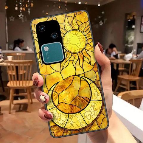 Vivo V30 Cover - Celestial Starry Universe Series - HQ Ultra Shine Premium Infinity Glass Soft Silicon Borders Case