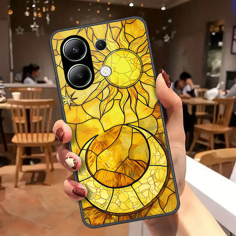 Xiaomi Redmi Note 14S Cover - Celestial Starry Universe Series - HQ Ultra Shine Premium Infinity Glass Soft Silicon Borders Case