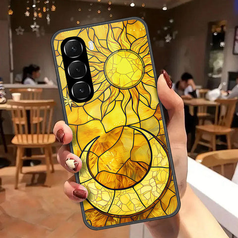 Infinix Hot 60 Cover - Celestial Starry Universe Series - HQ Ultra Shine Premium Infinity Glass Soft Silicon Borders Case