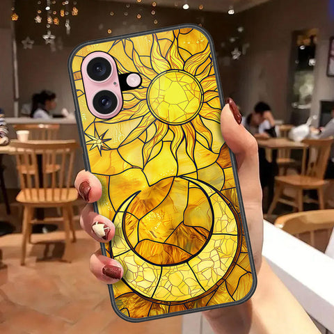 iPhone 16 - Celestial Starry Universe Series - HQ Ultra Shine Premium Infinity Glass Soft Silicon Borders Case