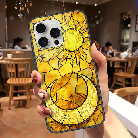iPhone 16 Pro Max - Celestial Starry Universe Series - HQ Ultra Shine Premium Infinity Glass Soft Silicon Borders Case