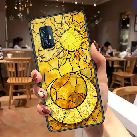 Vivo V17 Cover - Celestial Starry Universe Series  - HQ Ultra Shine Premium Infinity Glass Soft Silicon Borders Case