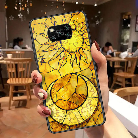 Xiaomi Poco X3 Cover - Celestial Starry Universe Series  - HQ Ultra Shine Premium Infinity Glass Soft Silicon Borders Case