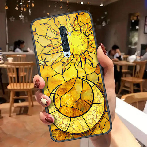 Oppo Reno 2 Cover - Celestial Starry Universe Series - HQ Ultra Shine Premium Infinity Glass Soft Silicon Borders Case