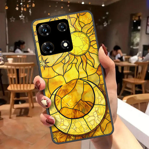 Infinix Note 30 VIP Cover - Celestial Starry Universe Series - HQ Ultra Shine Premium Infinity Glass Soft Silicon Borders Case