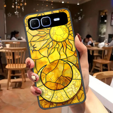 Infinix Smart 10 Plus Cover - Celestial Starry Universe Series - HQ Ultra Shine Premium Infinity Glass Soft Silicon Borders Case