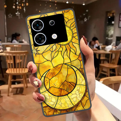Infinix Zero 30 5G Cover - Celestial Starry Universe Series - HQ Ultra Shine Premium Infinity Glass Soft Silicon Borders Case