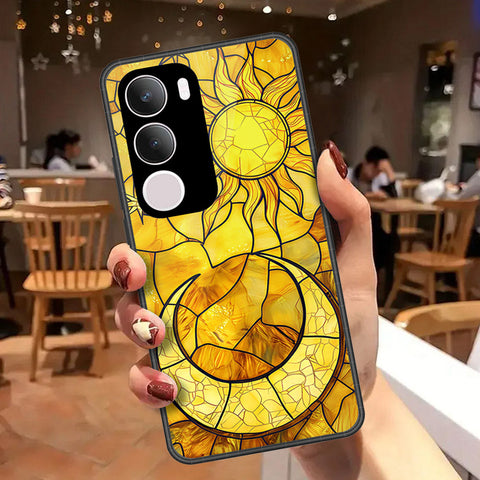 Vivo Y19 5G Cover - Celestial Starry Universe Series - HQ Ultra Shine Premium Infinity Glass Soft Silicon Borders Case