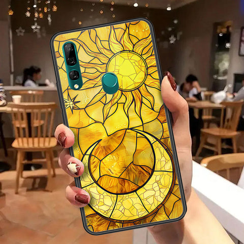 Huawei P Smart Z Cover - Celestial Starry Universe Series - HQ Ultra Shine Premium Infinity Glass Soft Silicon Borders Case