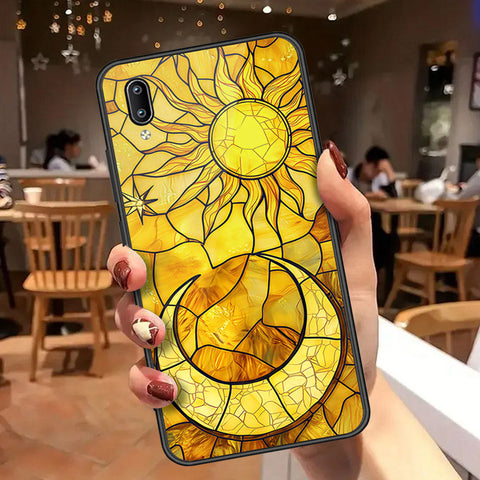 Vivo Y91 (Without Logo Hole) Cover - Celestial Starry Universe Series - HQ Ultra Shine Premium Infinity Glass Soft Silicon Borders Case