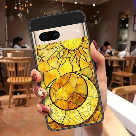Google Pixel 7 Cover - Celestial Starry Universe Series  - HQ Ultra Shine Premium Infinity Glass Soft Silicon Borders Case