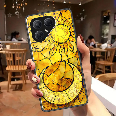 Tecno Pova 7 4G Cover - Celestial Starry Universe Series  - HQ Ultra Shine Premium Infinity Glass Soft Silicon Borders Case