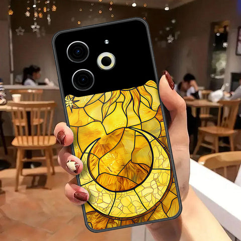 Tecno Pova 6 Cover - Celestial Starry Universe Series  - HQ Ultra Shine Premium Infinity Glass Soft Silicon Borders Case