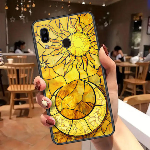 Samsung Galaxy A30 Cover - Celestial Starry Universe Series  - HQ Ultra Shine Premium Infinity Glass Soft Silicon Borders Case