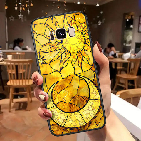 Samsung Galaxy S8 Cover - Celestial Starry Universe Series  - HQ Ultra Shine Premium Infinity Glass Soft Silicon Borders Case