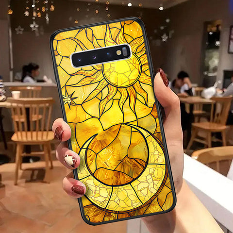 Samsung Galaxy S10 Cover - Celestial Starry Universe Series  - HQ Ultra Shine Premium Infinity Glass Soft Silicon Borders Case
