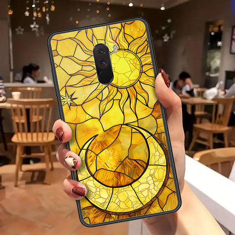 Xiaomi Pocophone F1 Cover - Celestial Starry Universe Series  - HQ Ultra Shine Premium Infinity Glass Soft Silicon Borders Case