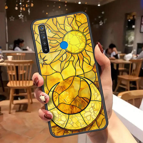 Realme 5 Cover - Celestial Starry Universe Series  - HQ Ultra Shine Premium Infinity Glass Soft Silicon Borders Case