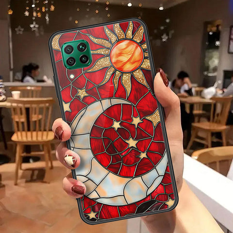 Huawei P40 lite Cover - Celestial Starry Universe Series  - HQ Ultra Shine Premium Infinity Glass Soft Silicon Borders Case