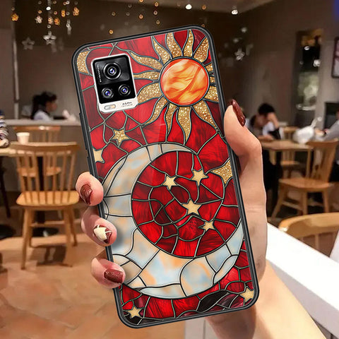 Vivo V20 Cover - Celestial Starry Universe Series  - HQ Ultra Shine Premium Infinity Glass Soft Silicon Borders Case
