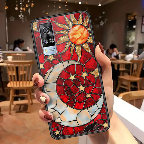 Vivo Y51 (2020 December) Cover - Celestial Starry Universe Series  - HQ Ultra Shine Premium Infinity Glass Soft Silicon Borders Case