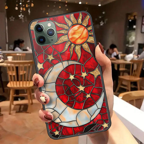 iPhone 11 Pro - Celestial Starry Universe Series - HQ Ultra Shine Premium Infinity Glass Soft Silicon Borders Case