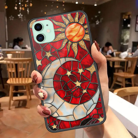 iPhone 11 - Celestial Starry Universe Series - HQ Ultra Shine Premium Infinity Glass Soft Silicon Borders Case