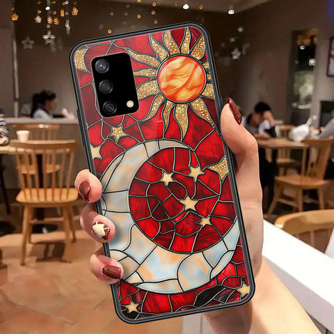 Oppo F19 Cover - Celestial Starry Universe Series  - HQ Ultra Shine Premium Infinity Glass Soft Silicon Borders Case
