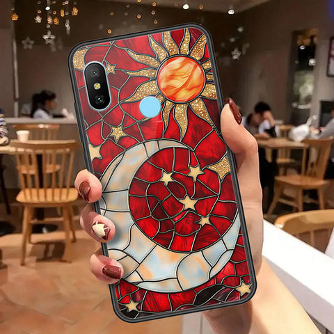 Redmi 6 Pro Cover - Celestial Starry Universe Series  - HQ Ultra Shine Premium Infinity Glass Soft Silicon Borders Case