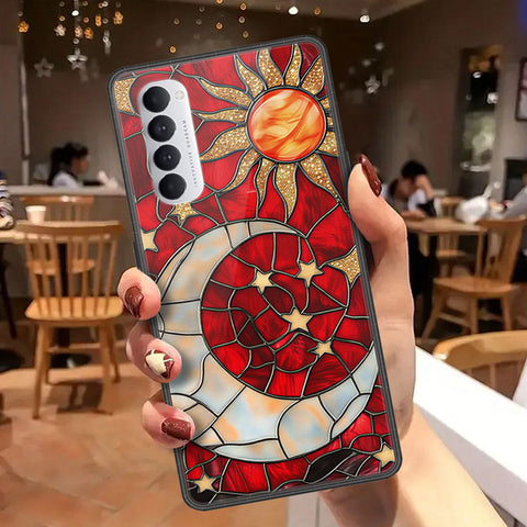 Oppo Reno 4 Pro Cover - Celestial Starry Universe Series  - HQ Ultra Shine Premium Infinity Glass Soft Silicon Borders Case