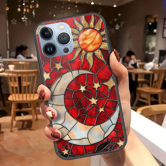 iPhone 13 Pro Max Cover - Celestial Starry Universe Series - HQ Ultra Shine Premium Infinity Glass Soft Silicon Borders Case (Fast Delivery)