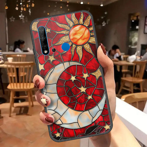 Huawei P20 Lite 2019 Cover - Celestial Starry Universe Series - HQ Ultra Shine Premium Infinity Glass Soft Silicon Borders Case