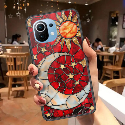 Xiaomi Mi 11 Cover - Celestial Starry Universe Series  - HQ Ultra Shine Premium Infinity Glass Soft Silicon Borders Case