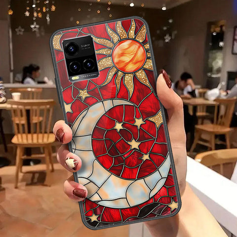 Vivo Y21 Cover - Celestial Starry Universe Series  - HQ Ultra Shine Premium Infinity Glass Soft Silicon Borders Case