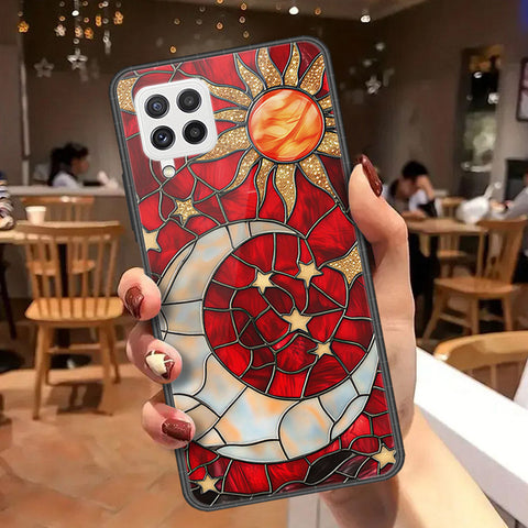 Samsung Galaxy M22 Cover - Celestial Starry Universe Series  - HQ Ultra Shine Premium Infinity Glass Soft Silicon Borders Case