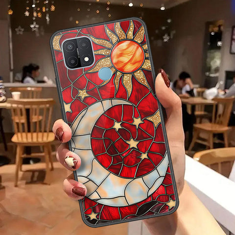 Oppo A35 Cover - Celestial Starry Universe Series  - HQ Ultra Shine Premium Infinity Glass Soft Silicon Borders Case