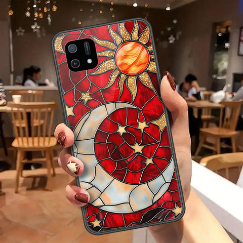 Oppo A16K Cover - Celestial Starry Universe Series  - HQ Ultra Shine Premium Infinity Glass Soft Silicon Borders Case