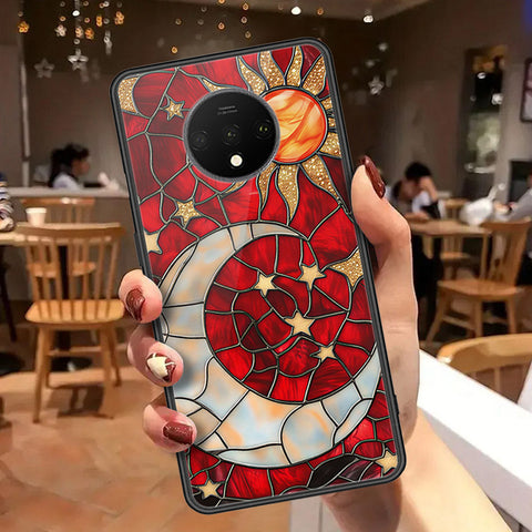 OnePlus 7T Cover - Celestial Starry Universe Series  - HQ Ultra Shine Premium Infinity Glass Soft Silicon Borders Case