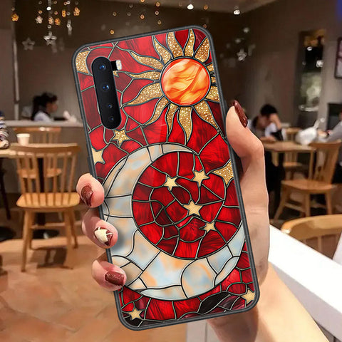 OnePlus Nord Cover - Celestial Starry Universe Series  - HQ Ultra Shine Premium Infinity Glass Soft Silicon Borders Case