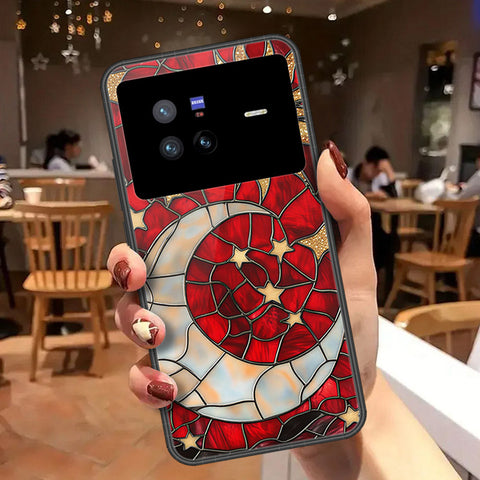 Vivo X80 Cover - Celestial Starry Universe Series  - HQ Ultra Shine Premium Infinity Glass Soft Silicon Borders Case