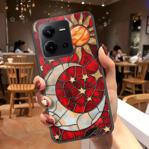 Vivo V25e Cover - Celestial Starry Universe Series  - HQ Ultra Shine Premium Infinity Glass Soft Silicon Borders Case