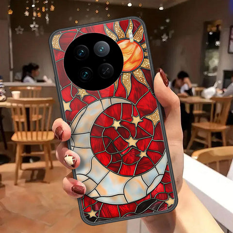 Vivo X90 Pro Cover - Celestial Starry Universe Series  - HQ Ultra Shine Premium Infinity Glass Soft Silicon Borders Case
